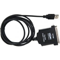 VCOM VUS7052 Кабель-адаптер USB A (вилка) -&gt; LPT (прямое подключение к LPT порту принтера) 1.8m