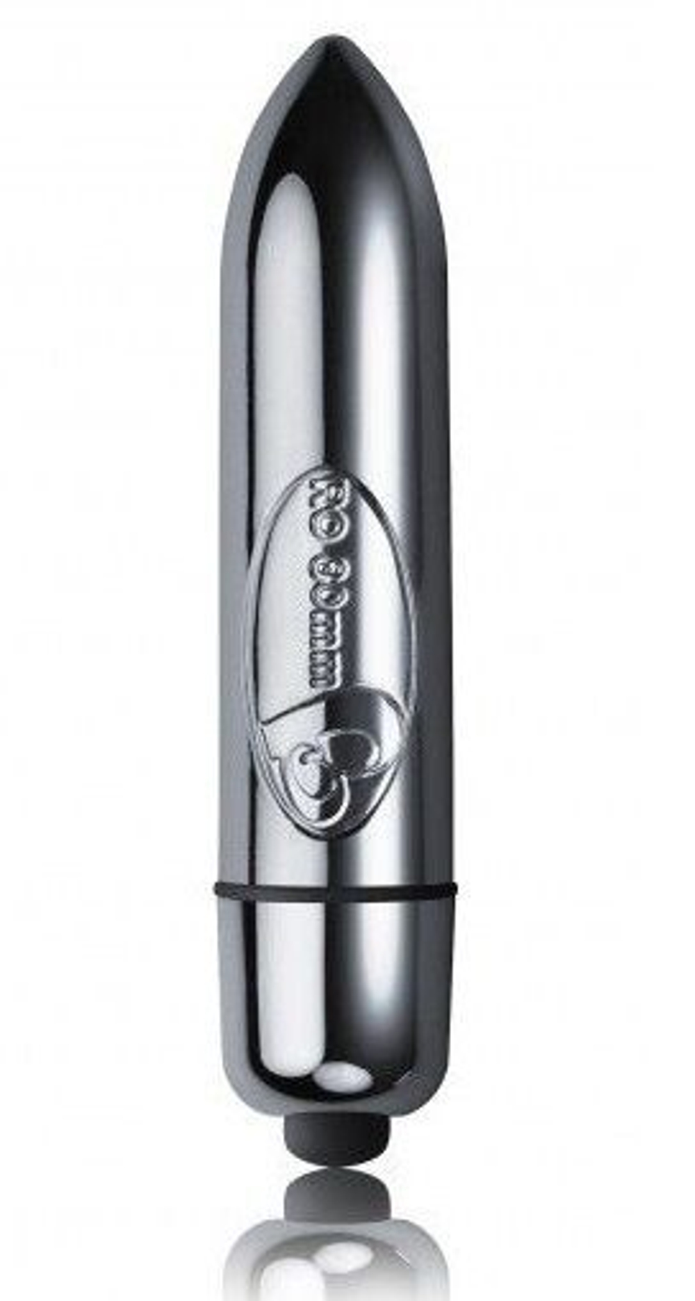 Серебристая вибропуля Rocks-Off RO - 8 см. (Цвет: серебристый)