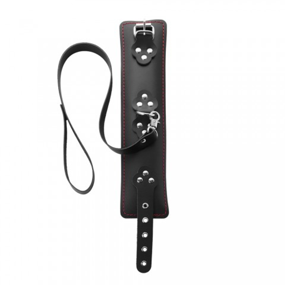 Ошейник с мягкой подкладкой и поводком