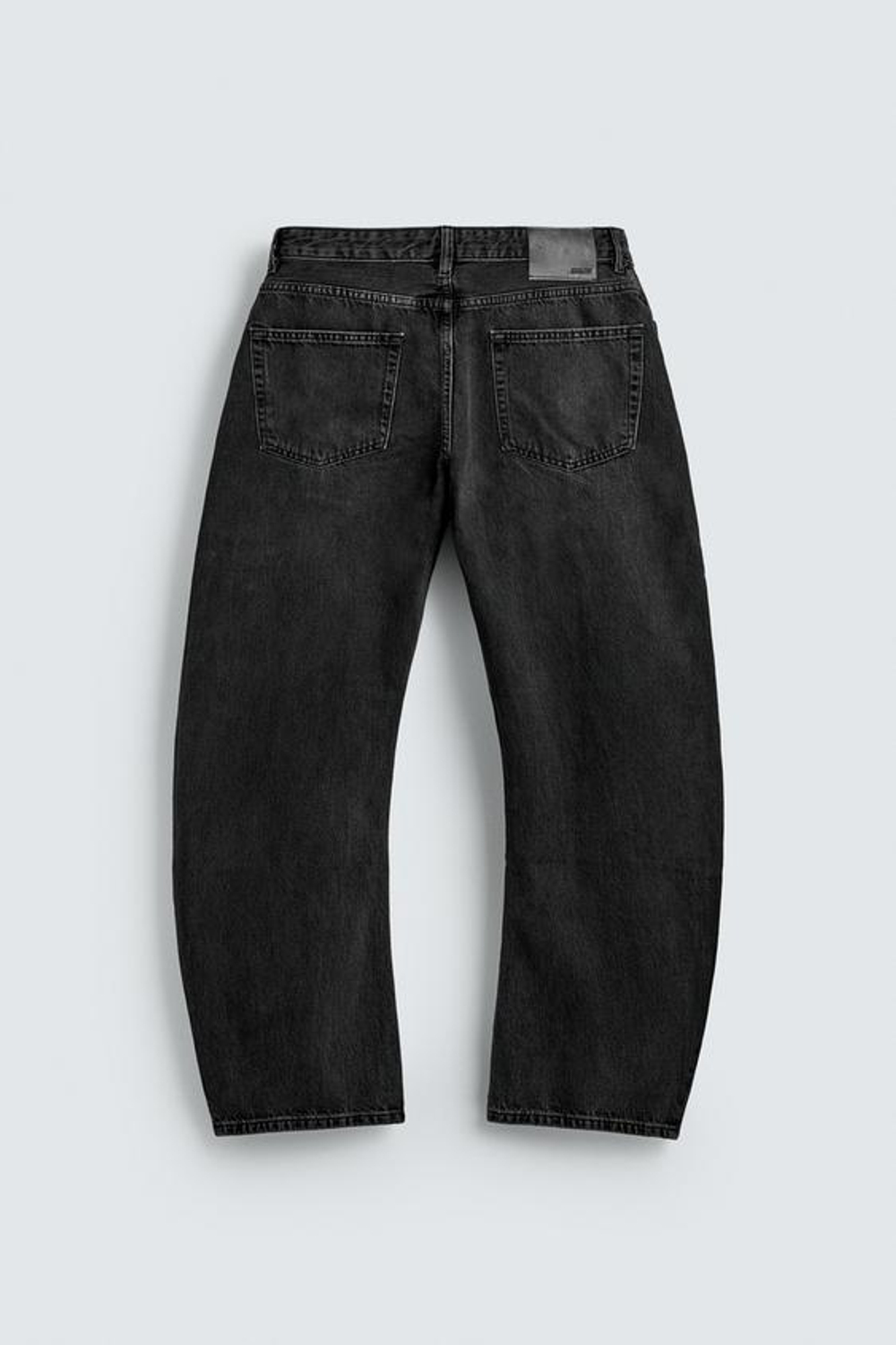 ZARA ДЖИНСЫ RELAXED BARREL FIT, УГОЛЬНЫЙ