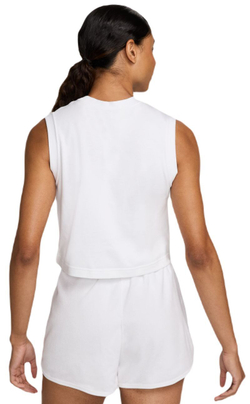 Женский топ теннисный NikeCourt Heritage Cropped Tennis Tank Top - белый
