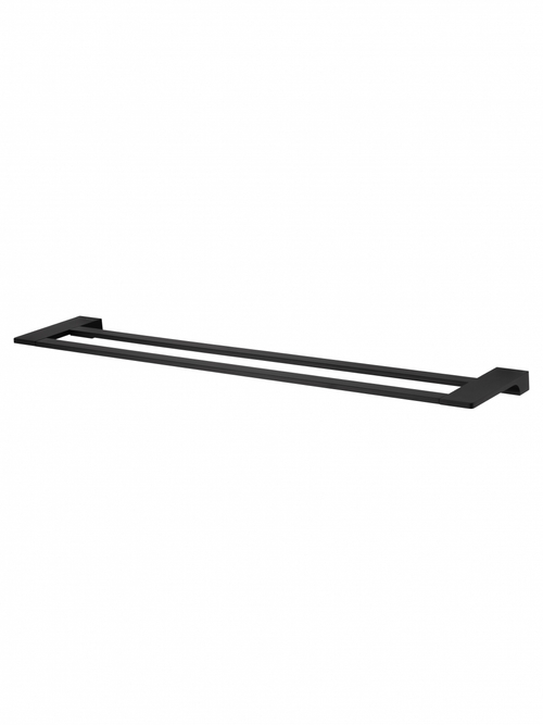 Полотенцедержатель двойной WONZON & WOGHAND ECLIPSE, Черный (WW-9111-BL)