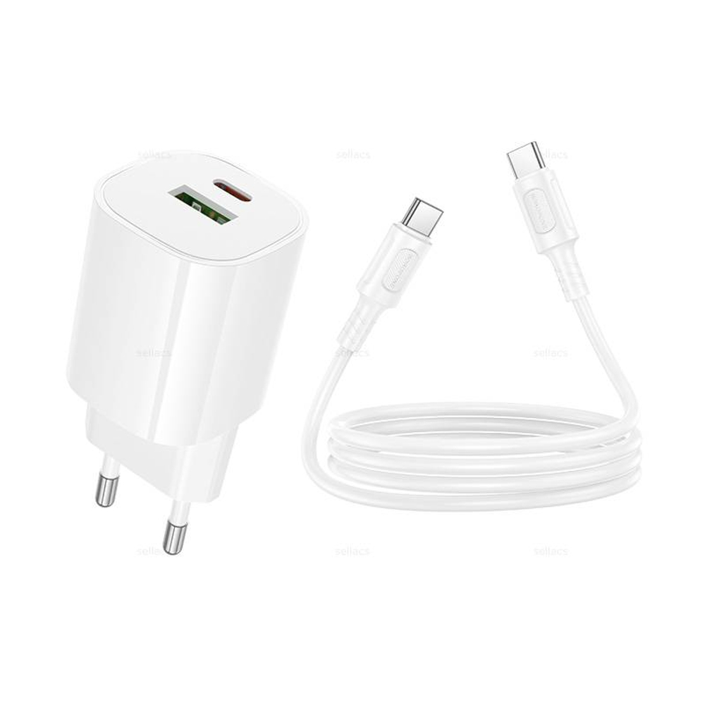 Зарядное устройство на Type-C PD20W+QC3.0 Borofone BA104A (white)