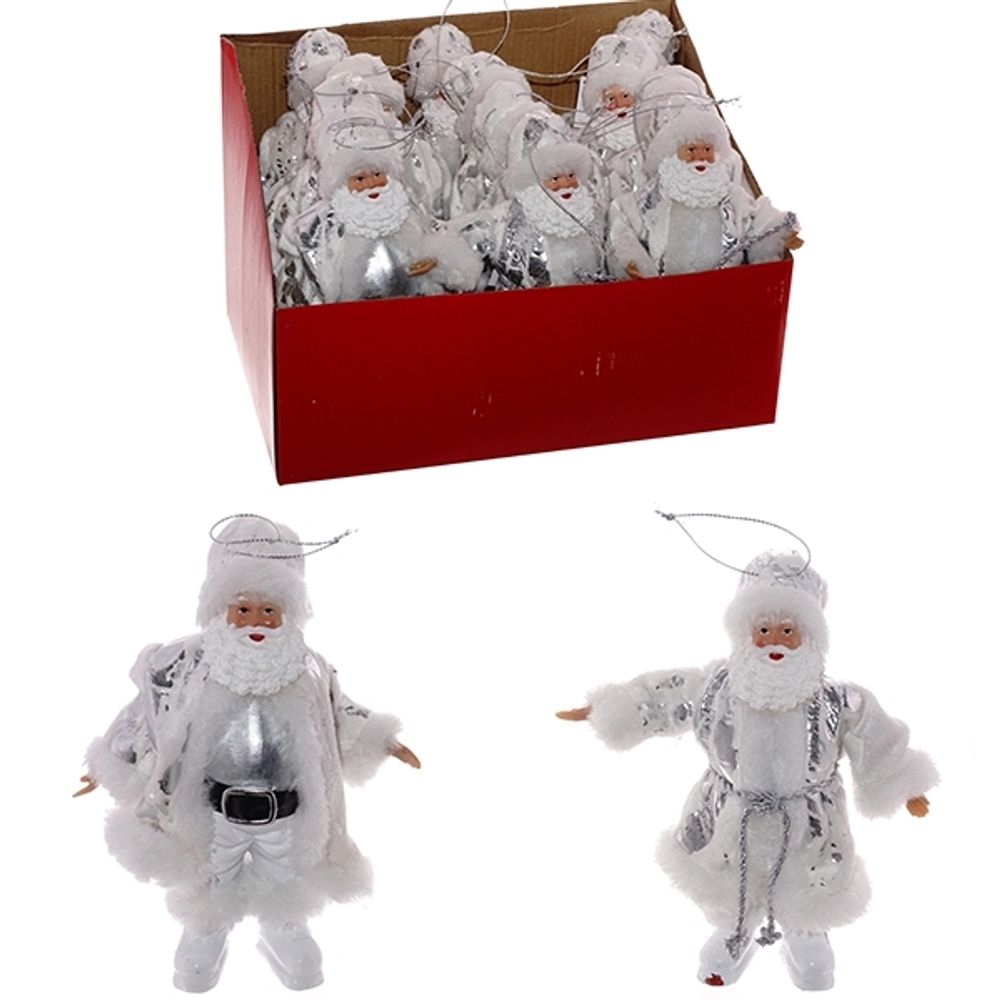 GAEM Украшение новогоднее "Дед Мороз" (блок 12 шт), L10 W4 H16 см, 2в.
