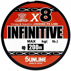 Шнур Sunline INFINITIVE (4braid) 200M (5C) #1.0/18lb