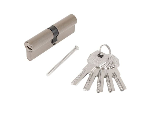Цилиндр. механизм Стандарт MAX 90 (45*45) SN 5кл перф.ключ/ключ никель матовый