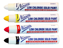 Маркер промышленный для нержавейки, Nissen LCFP, белый