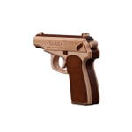 Пистолет Макарова PM-9mm от TARG - деревянный конструктор, сборная модель, 3d пазл