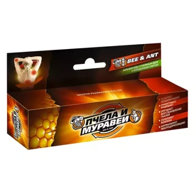 Гель-Бальзам, Пчела и муравей, 44мл, Шустер