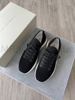 Мужские кроссовки Brunello Cucinelli черного цвета