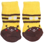 Носочки для животных «LAPUSIK», классические, пчелка, размер s
