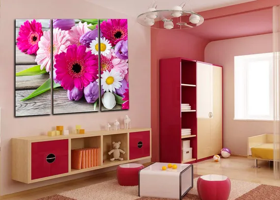 Модульная картина "Волнующий букет"