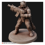 Adeptus Arbites Арбитр с лазганом миниатюра для AOS,Waha, Настольная игра, НРИ, Варгейм, РПГ