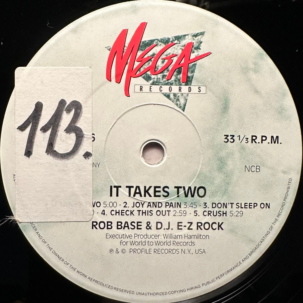 Rob Base & DJ E-Z Rock - It Takes Two (Германия 1988г.)