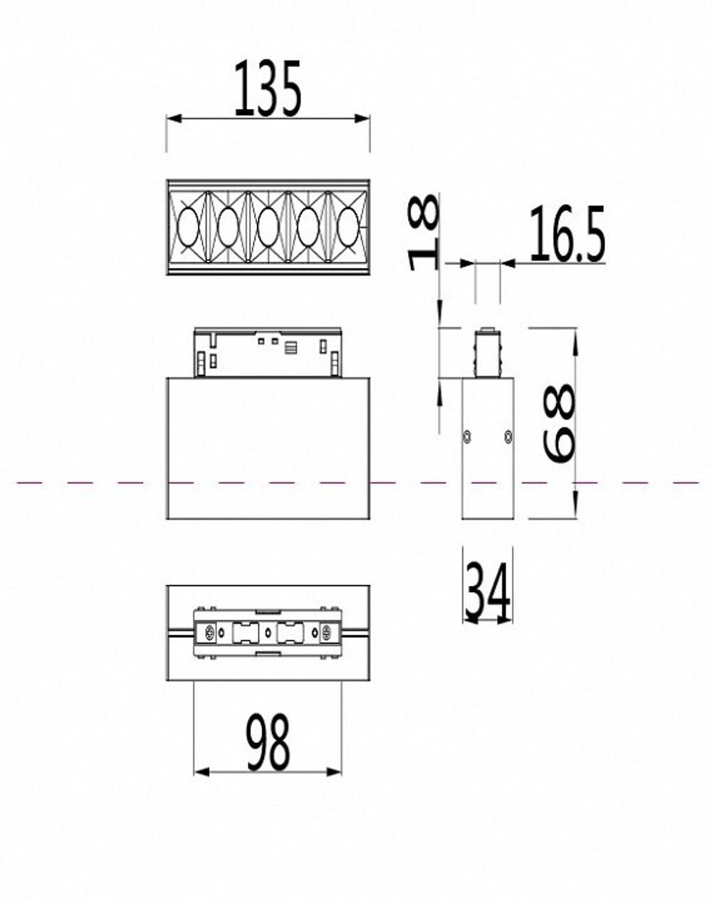 Накладной светильник Maytoni Points TR014-2-10W4K-B
