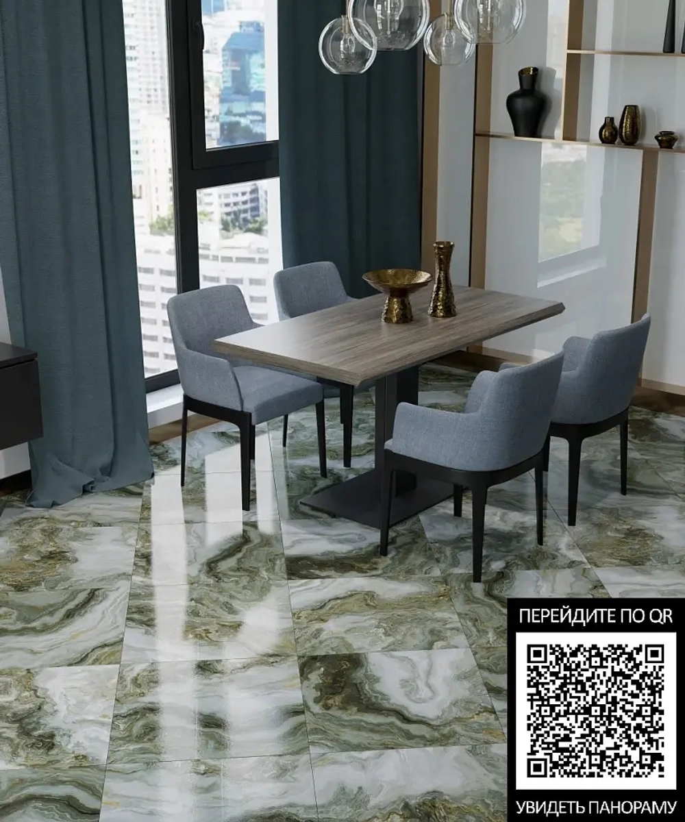 Керамогранит Primavera Hypnose Grey High Glossy 60x60 см (GR112)