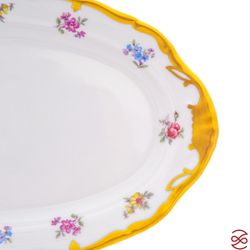 Блюдо овальное Queen's Crown Мелкие цветы 25 см