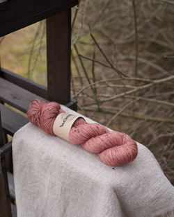 Носочный твид "Пыльная роза"