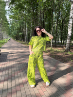 Костюм женский "Тропики лайм К.П" брюки (ЮС)