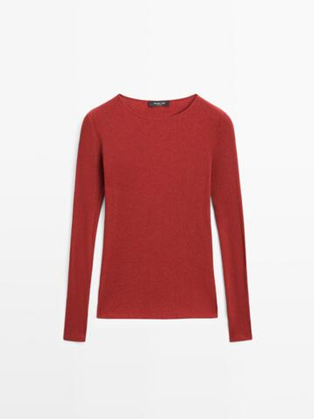 Massimo Dutti Футболка с длинным рукавом, красный