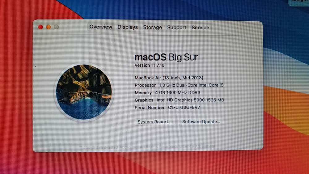 MacBook Air A1466 13" 2013 i5/4Gb