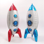 Фольгированный шар-фигура 3D «Ракета» красный/ синий, 81см