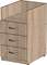 Корпус тумбы приставной 3 ящика Стандарт Про дуб сонома