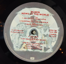 Винтажная виниловая пластинка LP Queen News Of The World (UK 1977) We Will Rock You