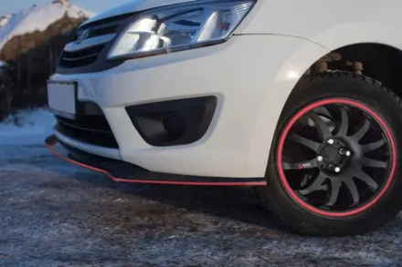 Сплиттер переднего бампера Volta