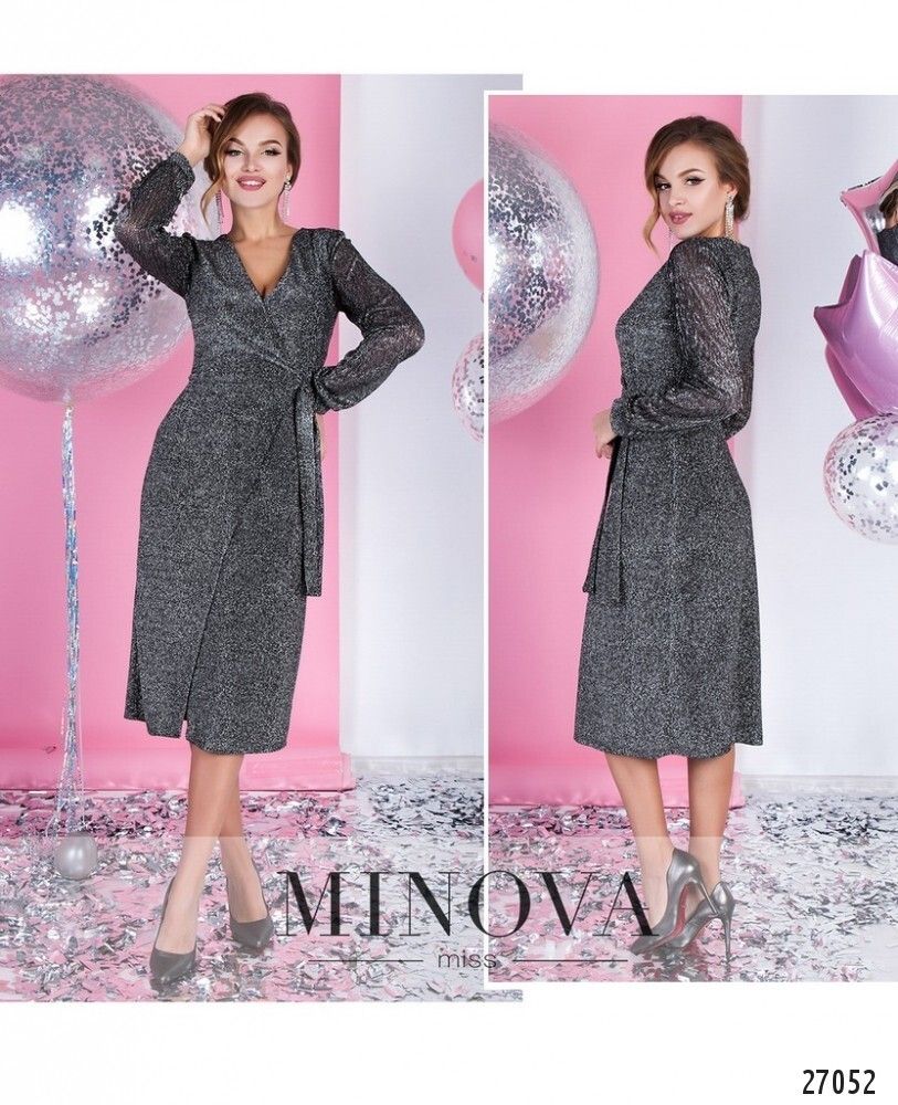 Платье 1120-серебро Minova