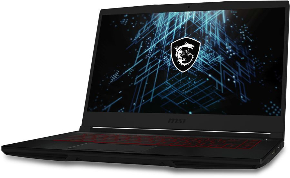 Ноутбук MSI GF63 Thin 11UC-207XRU, 15.6", IPS, Intel Core i5 11400H 2.7ГГц, 16ГБ, 512ГБ SSD, NVIDIA GeForce RTX 3050 для ноутбуков - 4096 Мб, Free DOS, 9S7-16R612-207, черный