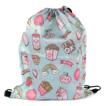 Мешок для обуви 33*40 см, для девочек "Pattern girls", 4 вида микс