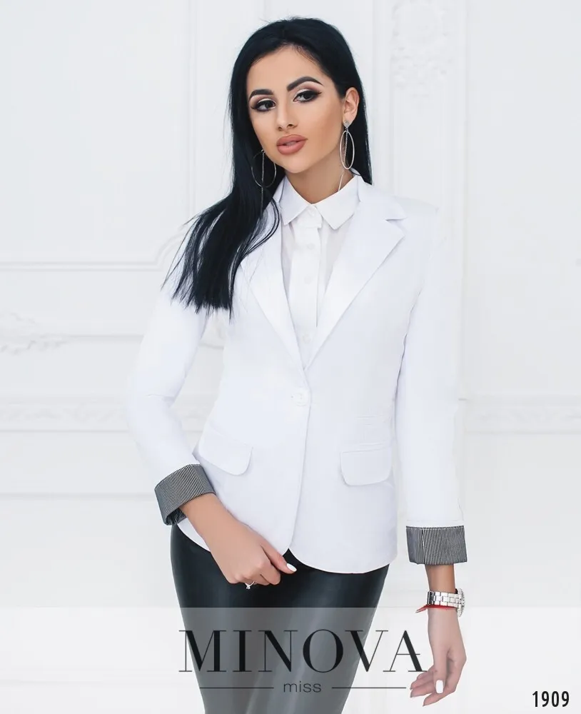Пиджак 1001-белый Minova