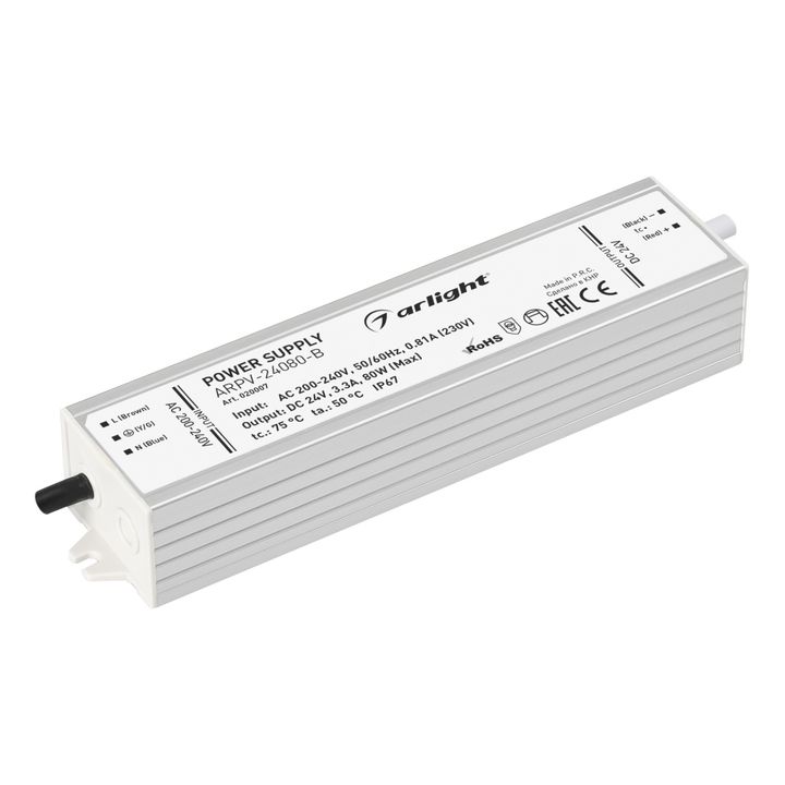 Блок питания Arlight ARPV-80B 24V 80W IP67 3,3A 020007