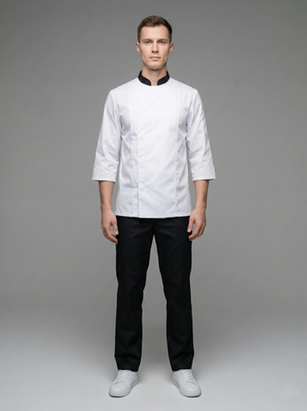 Костюм повара мужской "Универсал",рукав 3/4, облегченная ткань NVDesign