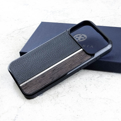Премиальный чехол для iPhone - аксессуар из натуральной кожи и дерева Euphoria HM Premium ювелирный сплав