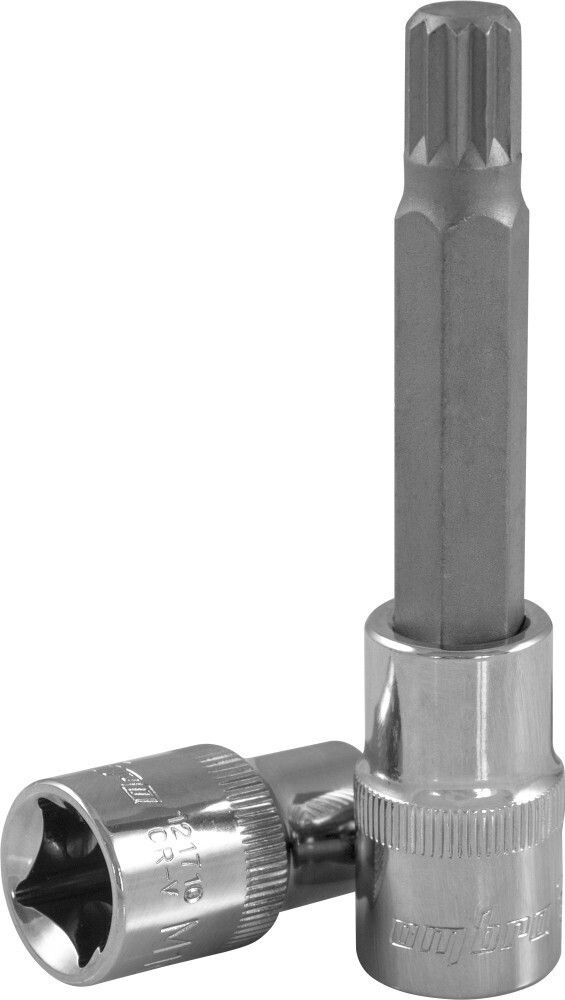 121710 Насадка торцевая 1/2&quot;DR с вставкой-битой SPLINE, M10, 100 мм
