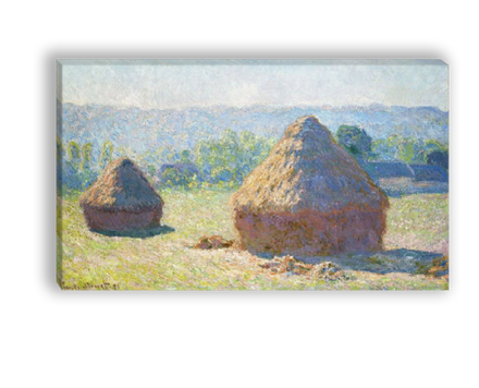 "Стога. Конец лета", Моне, Клод, картина (репродукция)