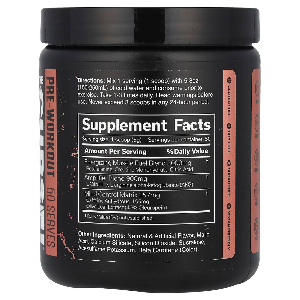 JNX Sports, The Curse, предтренировочная добавка, персиковые кольца, 250 г
