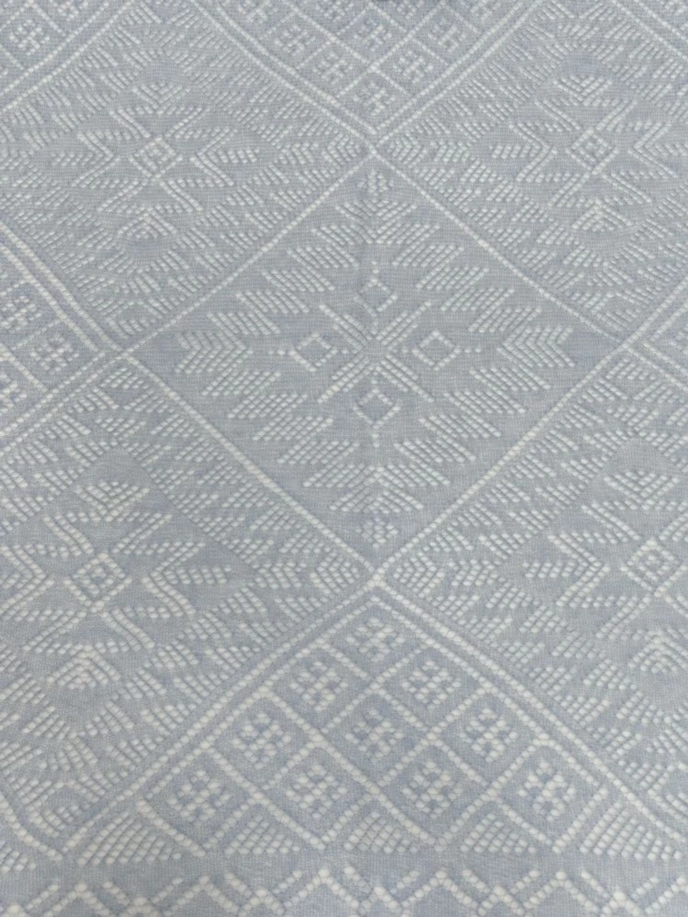 Оренбургский пуховый платок-паутинка А150-04 голубой