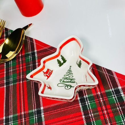 Lenardi 164-046 Глубокое блюдо 11см НОВЫЙ ГОД в под.уп.(х48)Фарфор