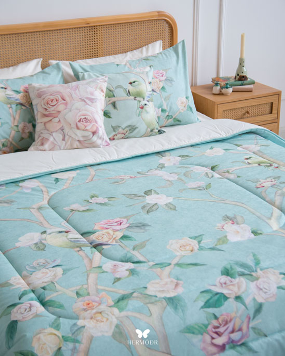 Комплект постельного белья двуспальный Hayat Hermodr 8 предметов 130220272 Иран