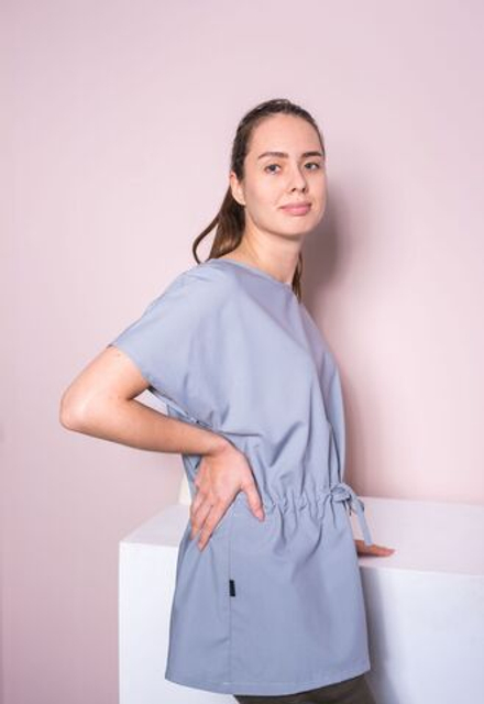 Туника повара женская серая "Роса"