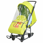 Санки-коляска Ника "Baby 1" DB1/3 Disney Винни и его друзья (тигруля лимонный)