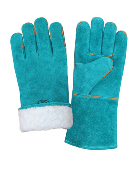 Краги спилковые утепленные Safeprotect КАМЧАТКА бирюзовые (меховые) р. 10,5нные желтые (меховые) р. 10,5