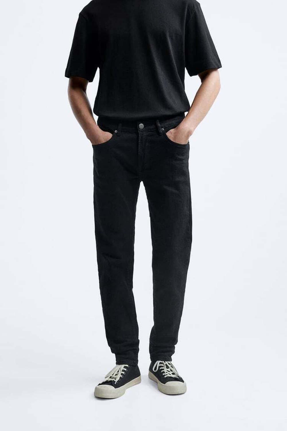 ZARA ДЖИНСЫ SLIM FIT, ЧЕРНЫЙ