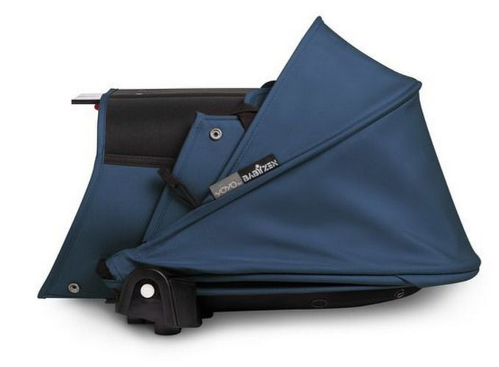 Коляска для новорожденных Stokke YOYO3 Newborn Shell 0+ рама белая White Navy Blue