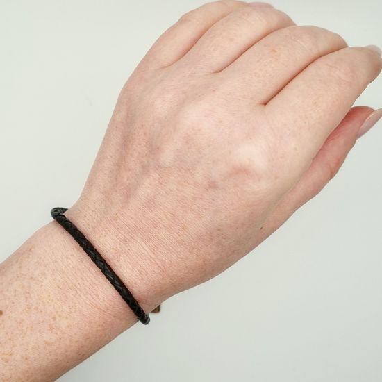 5001 Кожаный браслет, плетеный вручную