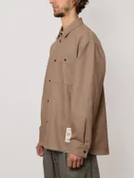 Рубашка Sashina Side Pocket Coffee