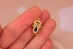 Подвеска неваляшка 20х9 мм позолота